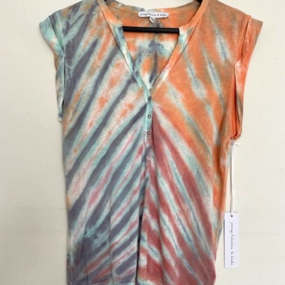 Young Fabulous & Broke YFB Loni Button Tee